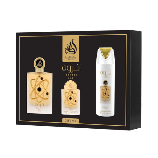 Coffret Tharwah Gold – Lattafa Pride Eau de parfum