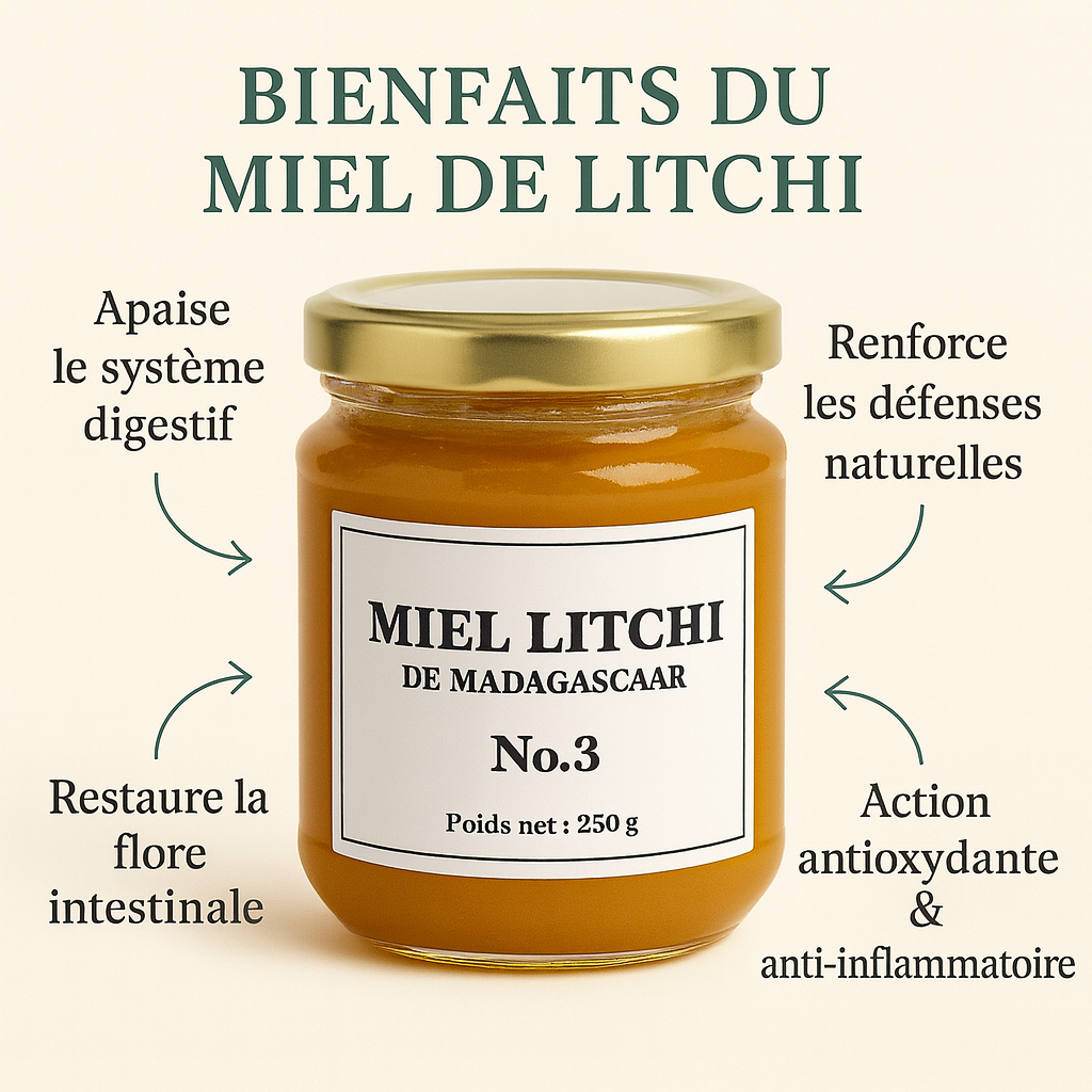 Miel de Litchi Bio de Madagascar - No.3