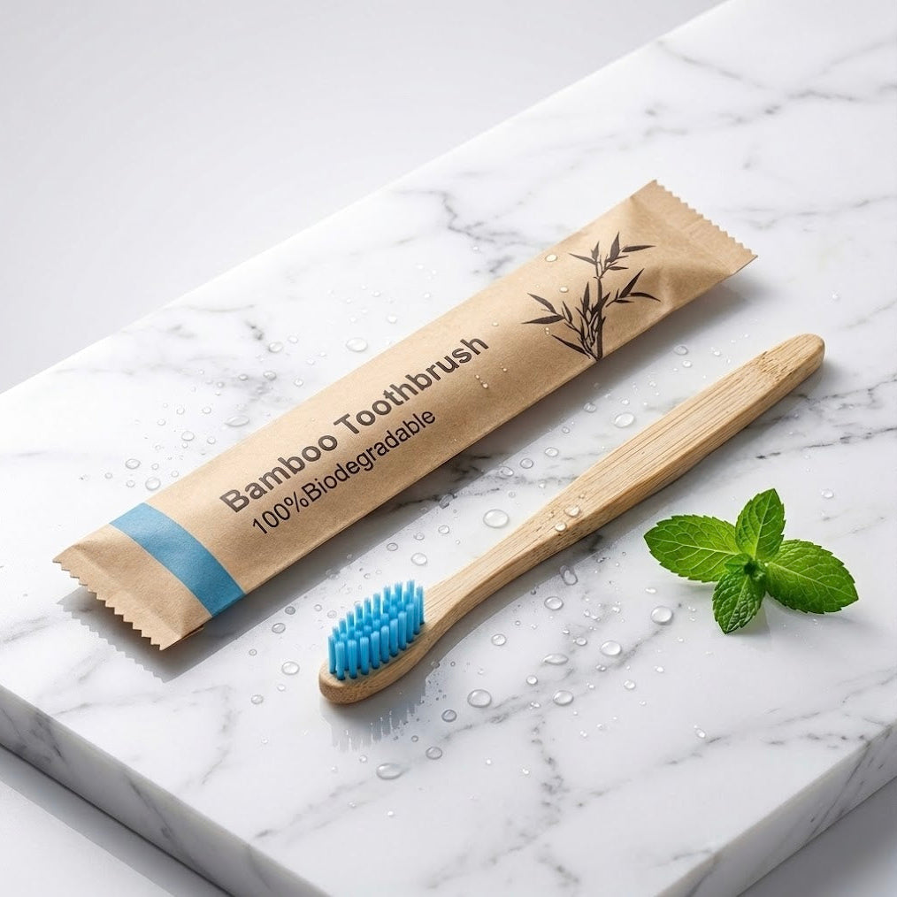 Brosse à dents en bambou – Douce & écologique