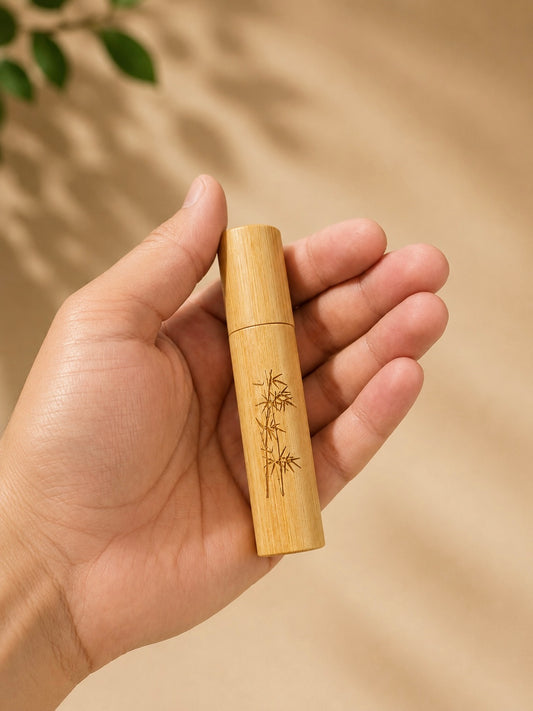 Vaporisateur Nomade Rechargeable en Bambou – 10 ml
