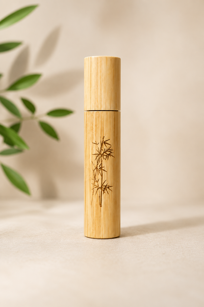 Vaporisateur Nomade Rechargeable en Bambou – 10 ml