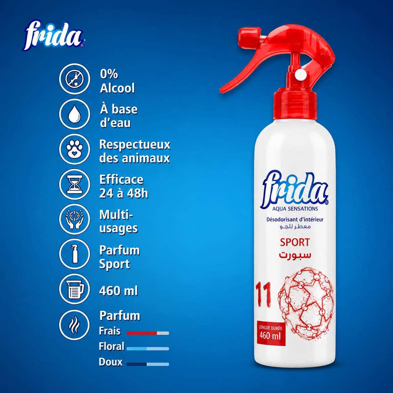 Sport Frida – 0 % alcool Spray Textile 460ml